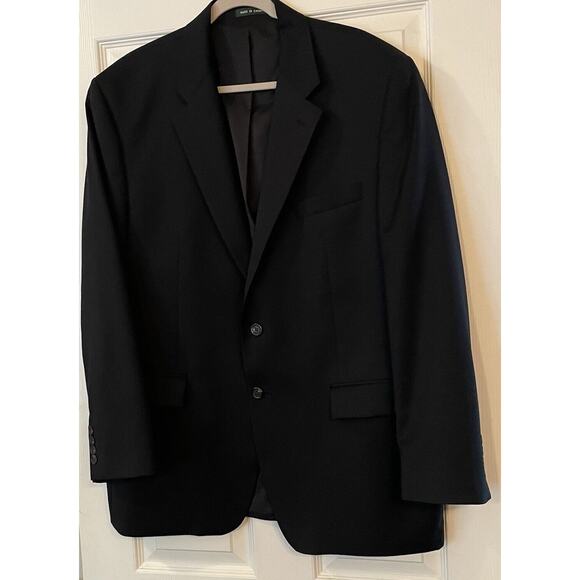 Lauren Ralph Lauren Mens Blazer 44R Navy 100% Wool Canada Made Jacket VTG 1998 - Picture 2 of 12